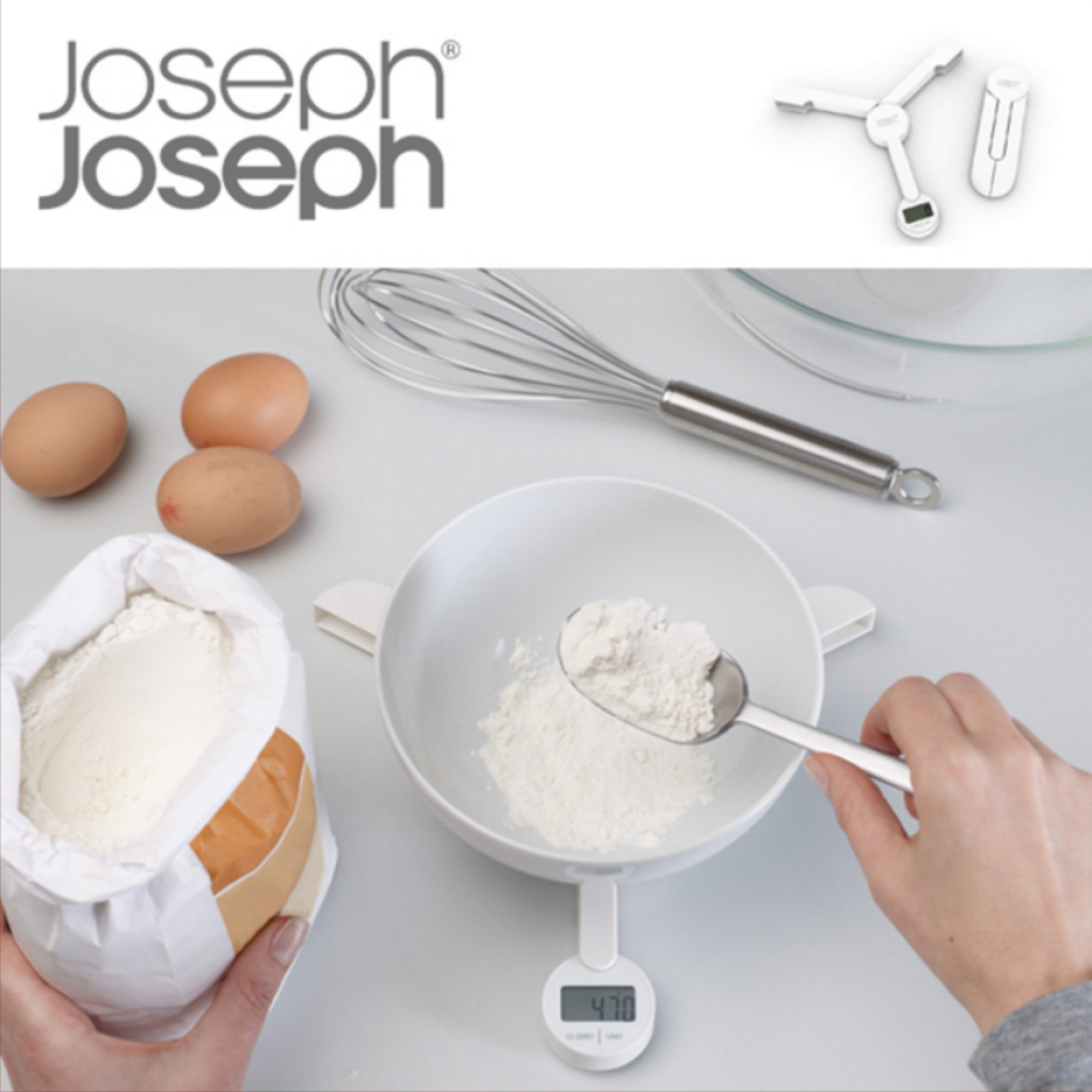 Joseph Joseph TriScale Compact Folding Digital Scale white