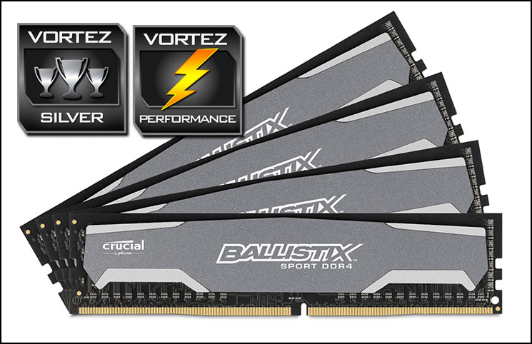 Crucial Ballistix Sport 32GB DDR4-2400 Memory Kit