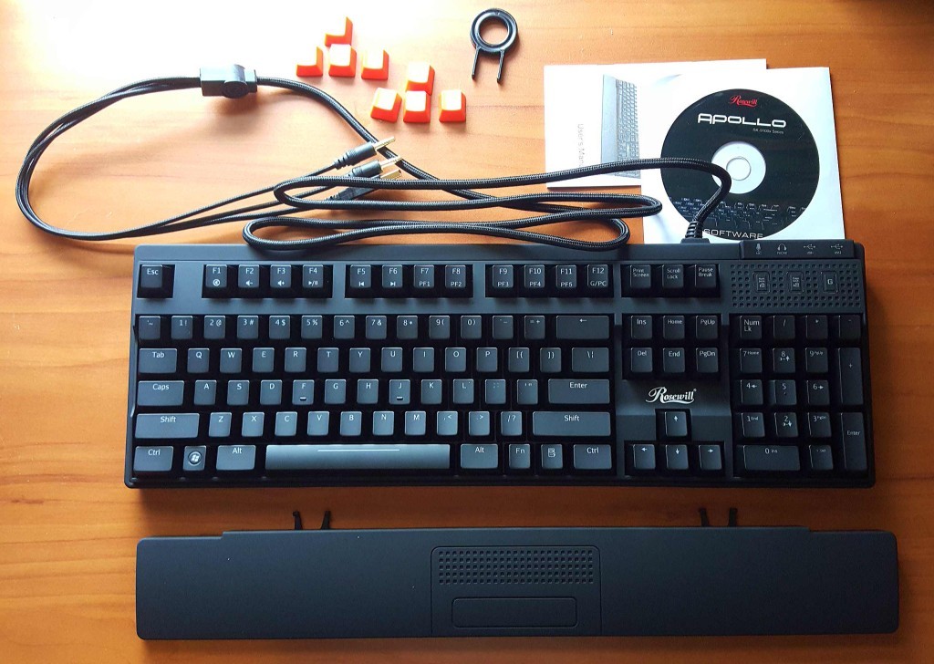 Rosewill Apollo RK-9100xB Mechanical Keyboard with Blue Backlight