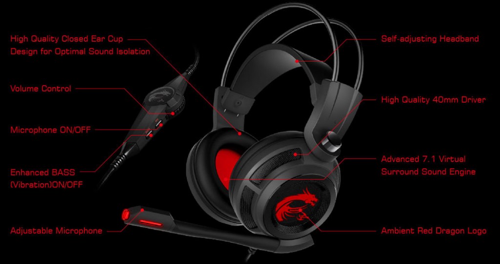 MSI Gaming Headset DS502