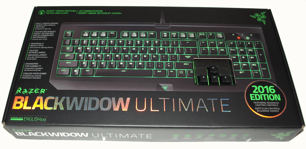 Razer BlackWidow Ultimate 2016 Gaming Keyboard - Cherry MX Blue