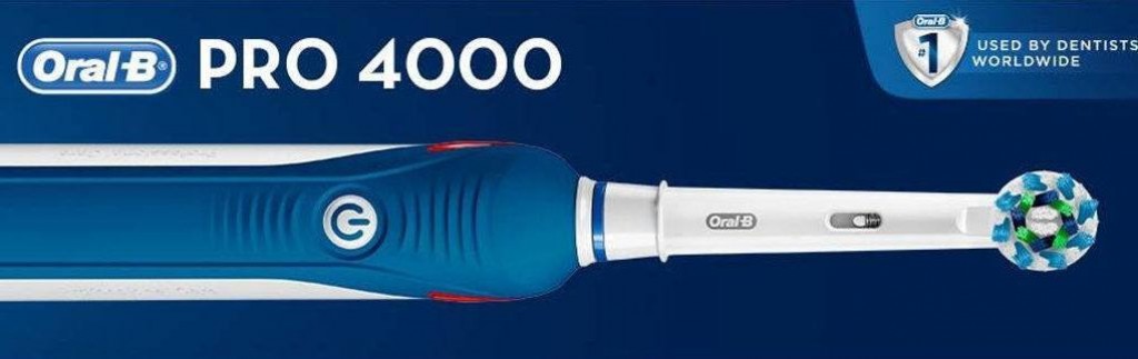 Oral-B Pro 4000 CrossAction Electric Rechargeable Toothbrush